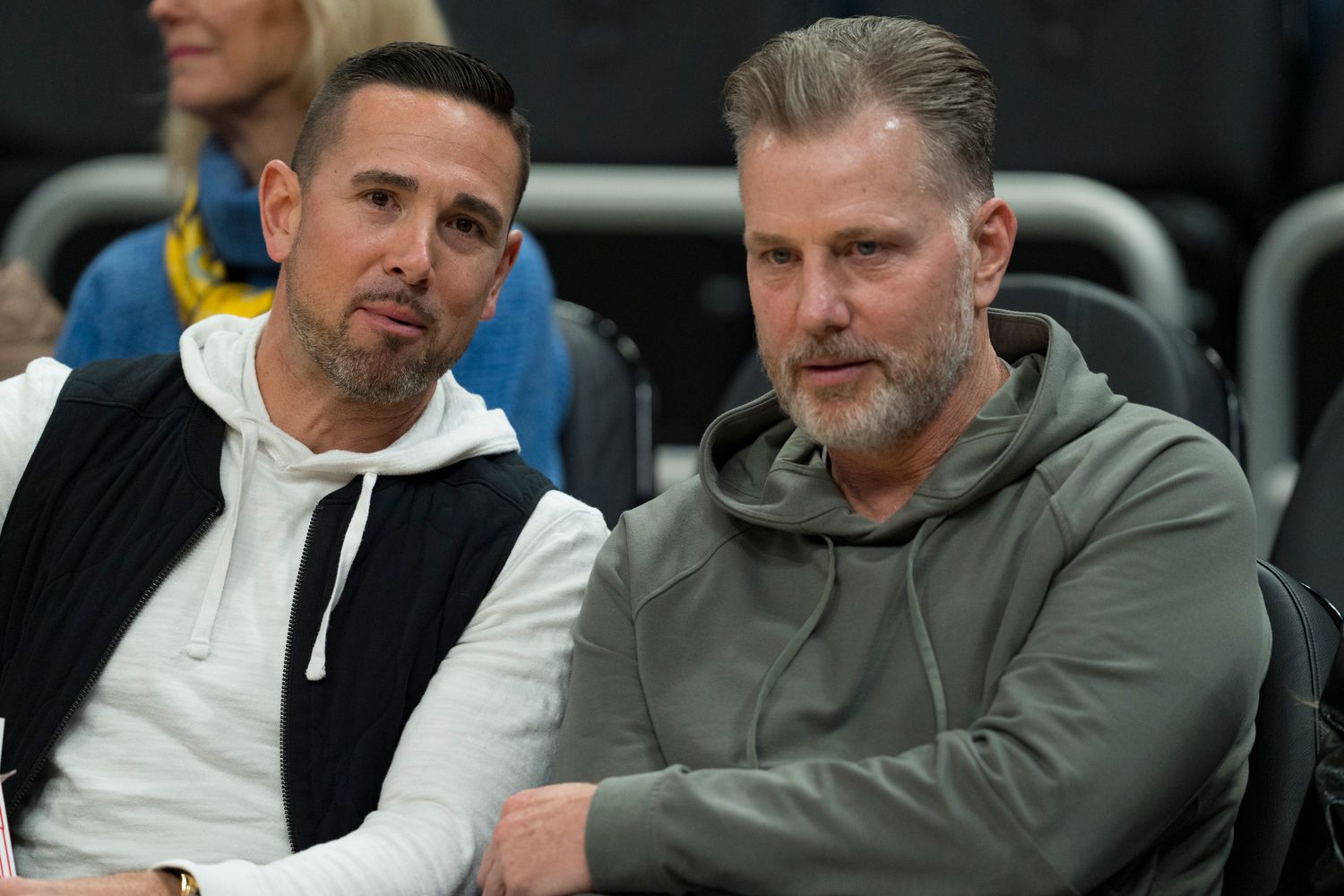 The Matts, LaFleur and Eberflus, take in the Marquette and UConn game Wednesdsay.